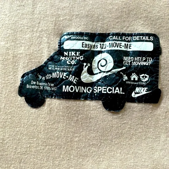 Nike Men’s Nike Sportswear Moving Company Graphic Tee - Tan M - Picture 6 of 14